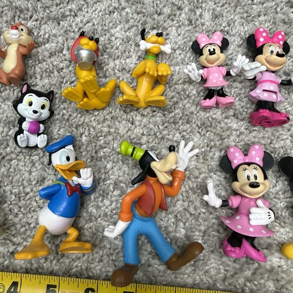Disney PVC + Figures huge lot mickey Minnie Pluto chip dale goofy (AS IS)